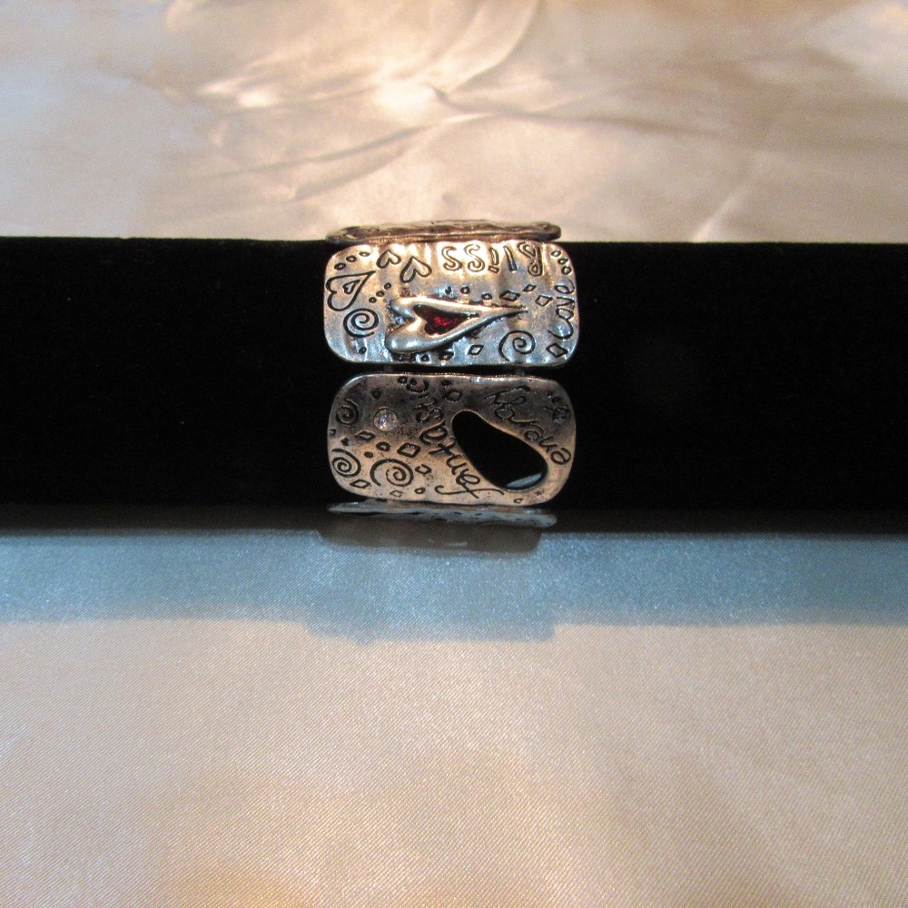 Metal Stretch Bracelet - Silver color -small